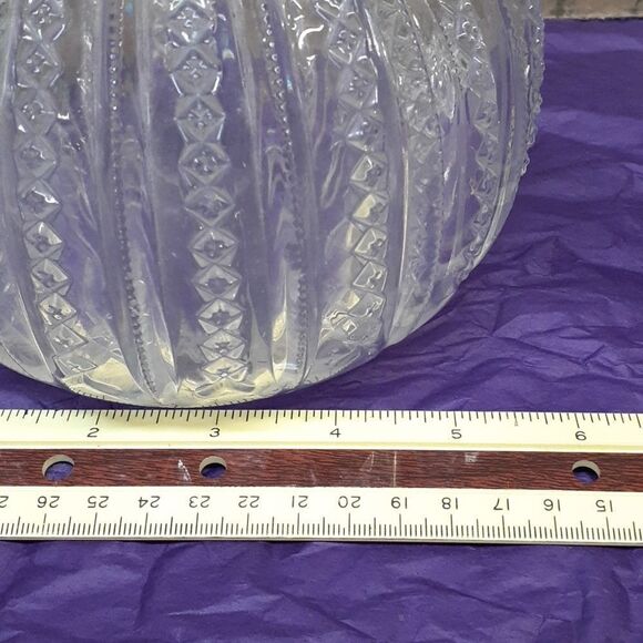 Duncan & Miller #42 Mardi Gras Water Wine Decanter and set of 5 goblets. - Picture 5 of 13